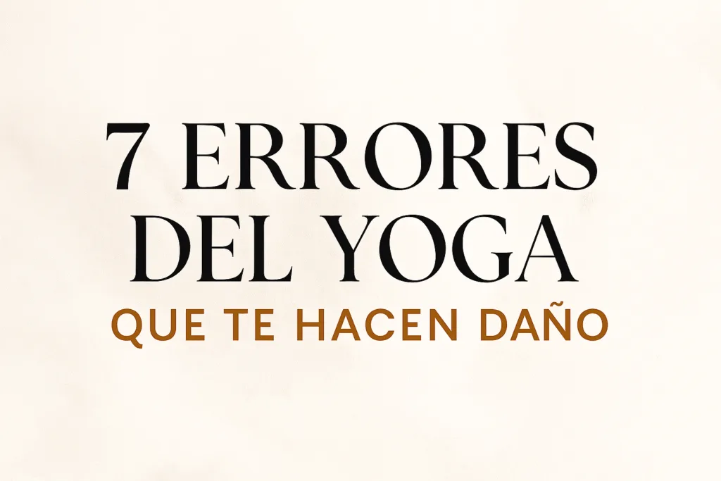 7 errores yoga
