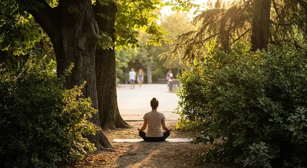 Meditacion en parques de madrid
