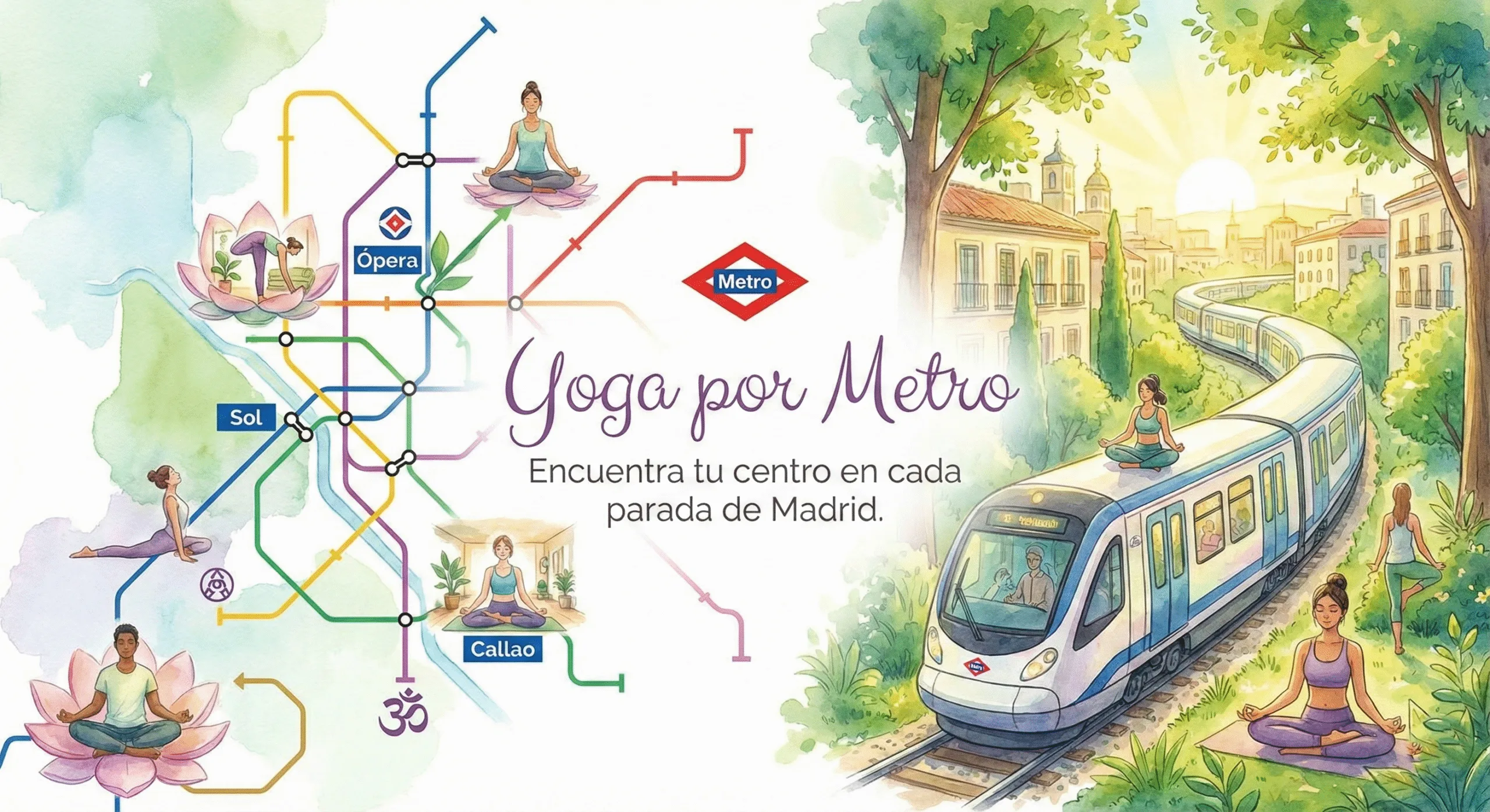 Parada de metro yoga